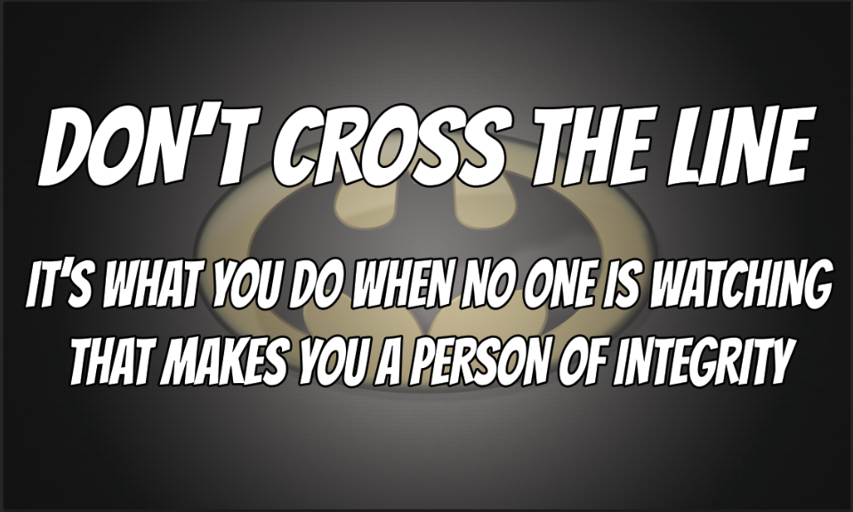 Don't cross the line Image