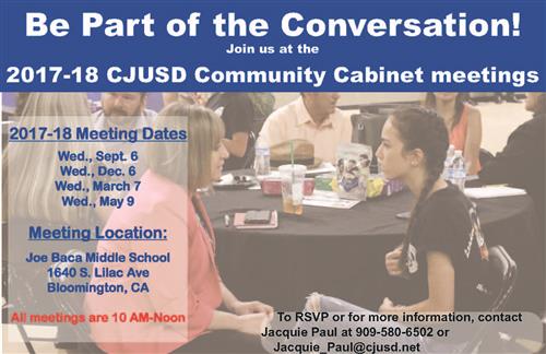 superintendent / community cabinet meeting dates