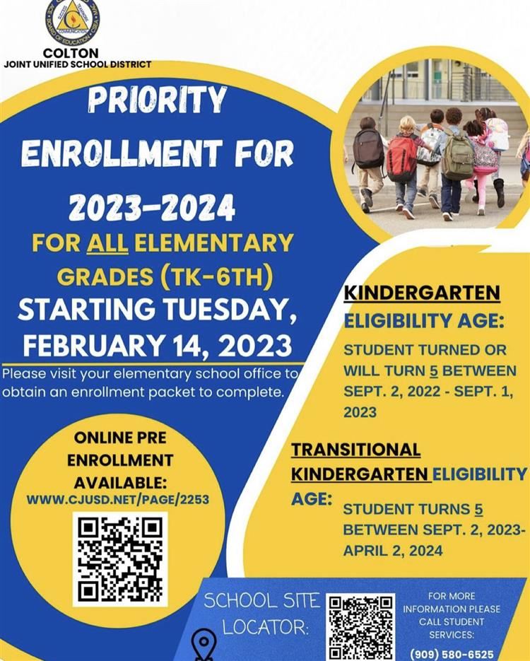  Priority Enrollment